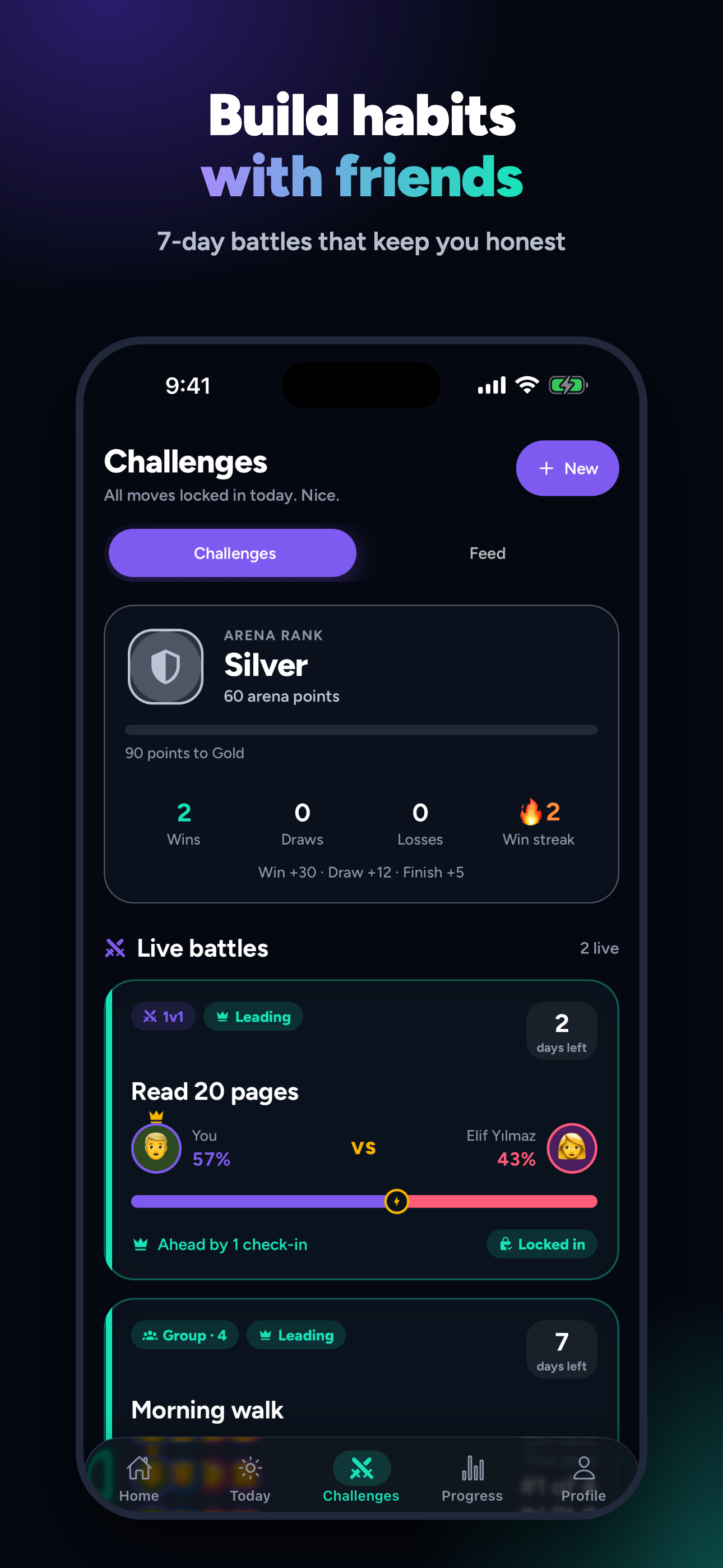 Habitarian app, challenges — store presentation